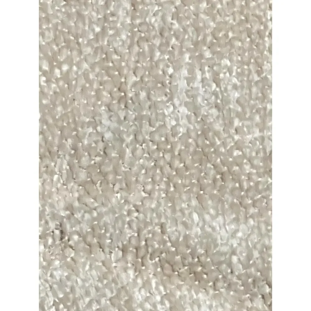 FRYE Throw Blanket Woven Chenille With Fringe Ivory Cream Beige 50 x 70